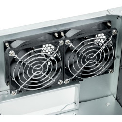 Argentstone technology rm600, 6u rackmount chassis featuring dual psu compatibility and triple 360mm radiator support, sst-rm600