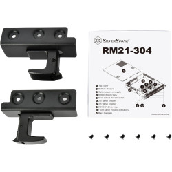 Argentstone sst-rm21-304 - châssis de serveur monté en rack 2u, prenant en charge 4x hdd / ssd sas / s3.5 "