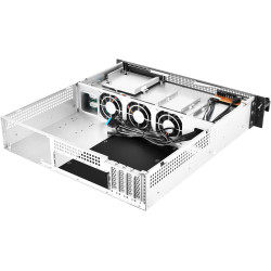Argentstone sst-rm21-308 - châssis de serveur monté en rack 2u, prenant en charge 8x sas / sata et un mini-sas sff-8087 de 6 gb 
