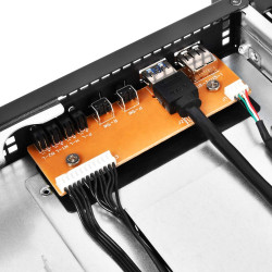Argentstone sst-rm21-308 - châssis de serveur monté en rack 2u, prenant en charge 8x sas / sata et un mini-sas sff-8087 de 6 gb 