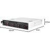 Argentstone sst-rm21-308 - châssis de serveur monté en rack 2u, prenant en charge 8x sas / sata et un mini-sas sff-8087 de 6 gb 