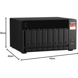 QNAP TS-873A-8G Serveur de Stockage NAS Tower Ethernet/LAN Noir V1500B One Size