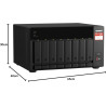 QNAP TS-873A-8G Serveur de Stockage NAS Tower Ethernet/LAN Noir V1500B One Size