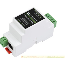 Waveshare Industrial Serial Server RS485 to RJ45 Ethernet TCP/IP to Serial Module Support Rail-Mount Modbus Gateway