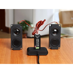 Waveshare USB Sound Card USB Audio Module External Audio Converter Onboard Microphone and Speaker Header for Raspberry Pi/Jetson