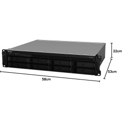 Synology RackStation RS1221RP+ Serveur de Stockage NAS Rack (2 U) Ethernet/LAN Noir V1500B