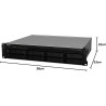 Synology RackStation RS1221RP+ Serveur de Stockage NAS Rack (2 U) Ethernet/LAN Noir V1500B