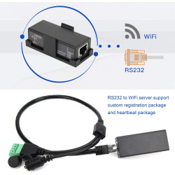 RS232 vers Serveur série WiFi, RS232 vers Serveur WiFi Module de Communication de Port série RS232 vers Serveur WiFi pour Profes