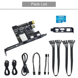 youyeetoo Sipeed NanoKVM Mini serveur de maintenance à distance 1TOPS NPU 1 GHz C906 RISC-V Linux (version PCIE) (kit de base)