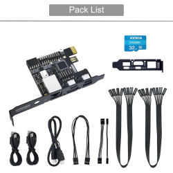 youyeetoo Sipeed NanoKVM Mini serveur de maintenance à distance 1TOPS NPU 1 GHz C906 RISC-V Linux (version PCIE) (avec PoE)