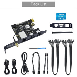 youyeetoo Sipeed NanoKVM Mini serveur de maintenance à distance 1TOPS NPU 1 GHz C906 RISC-V Linux (version PCIE) (avec WiFi)