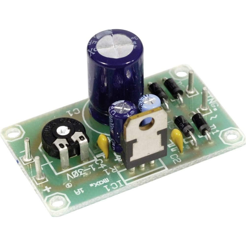 Platine régulatrice de tension avec LM 317-T Contenu: 1 pc(s)