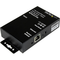 StarTech.com Serveur de périphériques série à 1 port RS232 vers IP Ethernet avec Power over Ethernet (PoE) (NETRS2321POE)