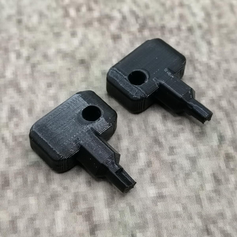 Lot de 2 clés de rechange noires compatibles avec Synology NAS Drive Bay Key Lock pour type D5 D6 D8 D9 R6 X9 R8 DS181 (noir)