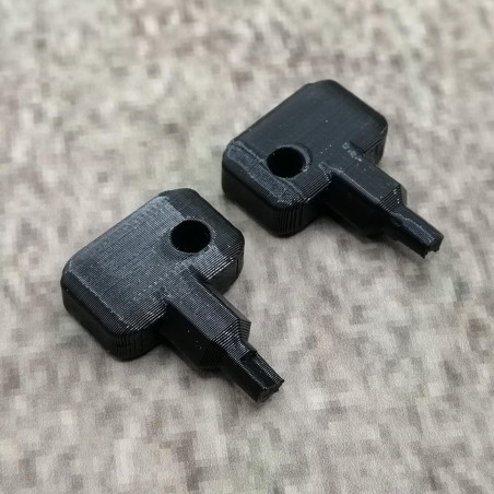 Lot de 2 clés de rechange noires compatibles avec Synology NAS Drive Bay Key Lock pour type D5 D6 D8 D9 R6 X9 R8 DS181 (noir)