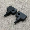 Lot de 2 clés de rechange noires compatibles avec Synology NAS Drive Bay Key Lock pour type D5 D6 D8 D9 R6 X9 R8 DS181 (noir)