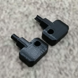 Lot de 2 clés de rechange noires compatibles avec Synology NAS Drive Bay Key Lock pour type D5 D6 D8 D9 R6 X9 R8 DS181 (noir)