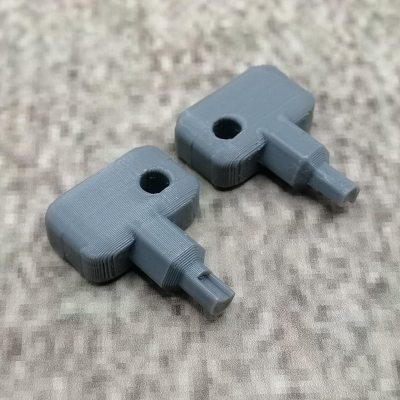 Lot de 2 clés de rechange, grises, compatibles avec Synology NAS Drive Bay Key Lock pour type D5 D6 D8 D9 R6 X9 R8 DS181 (gris)