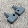 Lot de 2 clés de rechange, grises, compatibles avec Synology NAS Drive Bay Key Lock pour type D5 D6 D8 D9 R6 X9 R8 DS181 (gris)