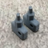 Lot de 2 clés de rechange, grises, compatibles avec Synology NAS Drive Bay Key Lock pour type D5 D6 D8 D9 R6 X9 R8 DS181 (gris)