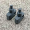 Lot de 2 clés de rechange, grises, compatibles avec Synology NAS Drive Bay Key Lock pour type D5 D6 D8 D9 R6 X9 R8 DS181 (gris)