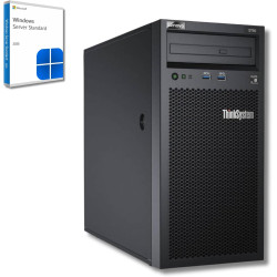 Lenovo ThinkSystem ST50 Serveur - Intel Xeon E-2224G CPU, 16 Go ECC RAM, SSD 2 × 1 to, Win Server 2025 Standard (Reconditionné)
