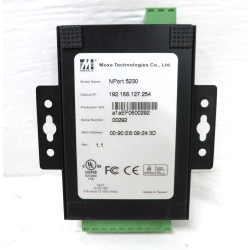 Moxa NPort 5230 serveur série RS-232,RS-422,RS-485 - Serveurs série (12 - 48 V, SNMP v1, ICMP, IP, TCP, UDP, DHCP, BOOTP, Telnet