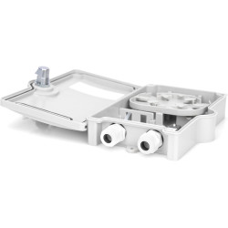 DIGITUS Boîtier de Distribution FTTH extérieur - pour 2X SC/Simplex ou 2X LC/Duplex - Classe de Protection IP65-2 entrées de câb