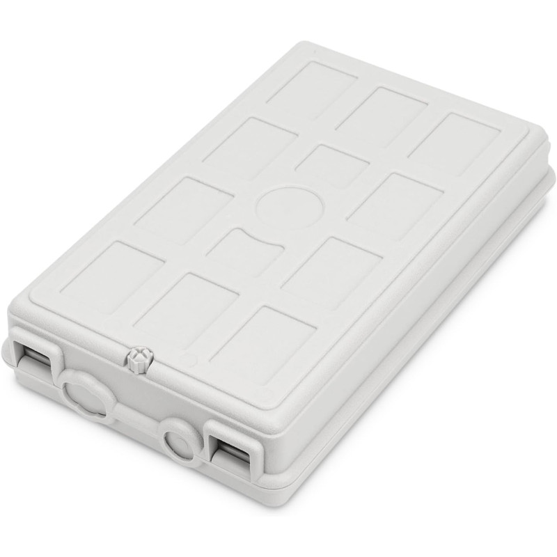 DIGITUS Boîtier de Distribution Fibre Optique - 8X SC Simplex ou 8X LC Duplex - Classe de Protection IP44 - pour l'extérieur ou 