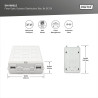 DIGITUS Boîtier de Distribution Fibre Optique - 8X SC Simplex ou 8X LC Duplex - Classe de Protection IP44 - pour l'extérieur ou 