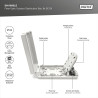 DIGITUS Boîtier de Distribution Fibre Optique - 8X SC Simplex ou 8X LC Duplex - Classe de Protection IP44 - pour l'extérieur ou 