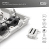 DIGITUS Boîtier de Distribution Fibre Optique - 8X SC Simplex ou 8X LC Duplex - Classe de Protection IP44 - pour l'extérieur ou 