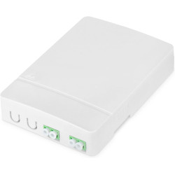 DIGITUS boîtier FTTH - 2x coupleur LC/APC duplex - fibre optique monomode - cassette d'épissure FO intégrée - classe de protecti