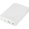 DIGITUS boîtier FTTH - 2x coupleur LC/APC duplex - fibre optique monomode - cassette d'épissure FO intégrée - classe de protecti