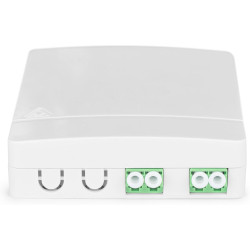 DIGITUS boîtier FTTH - 2x coupleur LC/APC duplex - fibre optique monomode - cassette d'épissure FO intégrée - classe de protecti