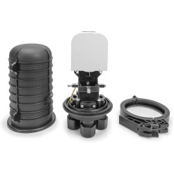 DIGITUS Fibre Dome Manchon - pour 48 fibres optiques - Classe de protection IP68 - Protection contre l'érosion - Manchon d'épiss