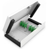 DIGITUS FO Unibox - pour jusqu'à 24 Fibres optiques - Non équipé - Montage Mural - verrouillable - Classe de Protection IP20 - G