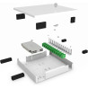 DIGITUS FO Unibox - pour jusqu'à 24 Fibres optiques - Non équipé - Montage Mural - verrouillable - Classe de Protection IP20 - G