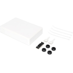 DIGITUS Micro Distributeur d'épissures FTTH - pour 2X SC Simplex ou 2X LC Duplex - sans Adaptateur - Montage Mural - boîtier Fib