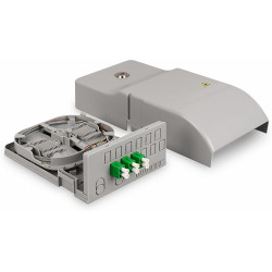 DIGITUS FTTH point de transfert domestique - pour 12 coupleurs SC-Simplex, 12 coupleurs LC-Duplex ou E-2000 - pré-confectionné -