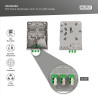 DIGITUS FTTH point de transfert domestique - pour 12 coupleurs SC-Simplex, 12 coupleurs LC-Duplex ou E-2000 - pré-confectionné -