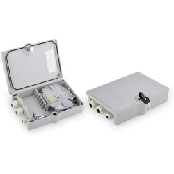 DIGITUS Boîtier de Distribution FO pour l'extérieur - pour 6 connecteurs SC-Duplex - IP65-2X PG21, 1x PG13,5 entrées de câble - 