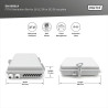 DIGITUS Boîtier de Distribution FTTH Extérieur - 16x LC/Duplex ou 16x SC/Simplex - Classe de Protection IP65 - Boîtier d'Epissur