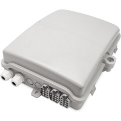 DIGITUS Professional DN-968911 Boîte de Distribution FTTH extérieure pour 8 adaptateurs SC Simplex / 24 épissures