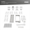 DIGITUS Professional DN-968911 Boîte de Distribution FTTH extérieure pour 8 adaptateurs SC Simplex / 24 épissures