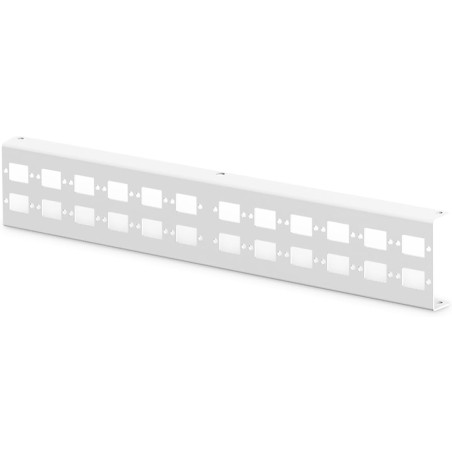 DIGITUS Panneau Adaptateur pour Unibox Fibre Optique DN-96800M-2-24x SC-SX, LC-DX ou E2000-SX - Panneau de Brassage Fibre Optiqu