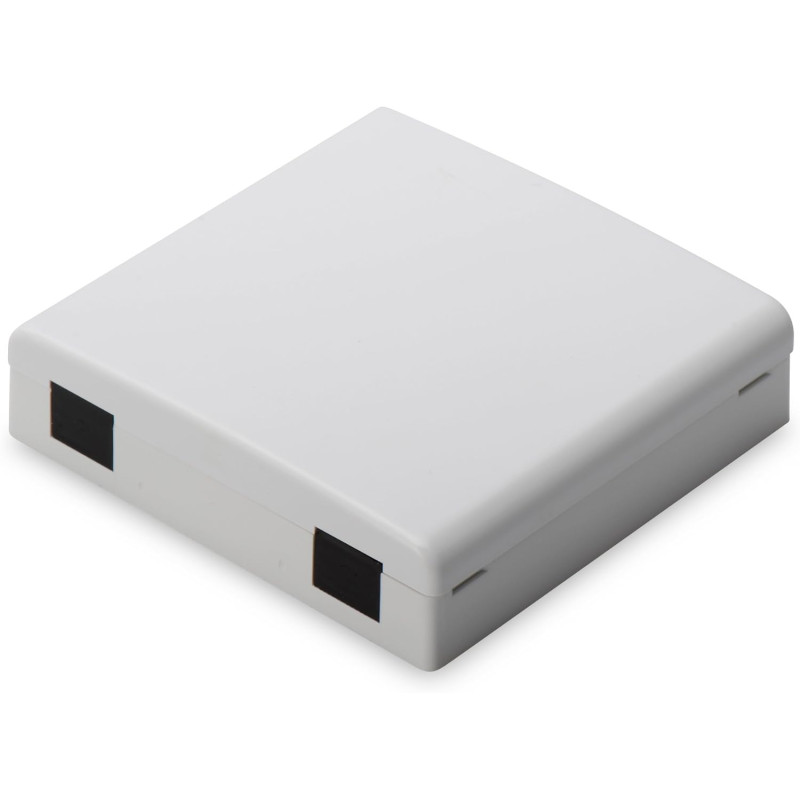 DIGITUS Boîtier de Distribution Fibre Optique - 2X SC Simplex ou 2X LC Duplex - Prise de raccordement FTTH - Fibre Optique - Gri