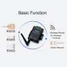 HF2211 Serveur de Périphérique Série, Module de Communication RS232/485/422 vers WiFi et Ethernet DTU, 5-36VDC, 95x65x25mm