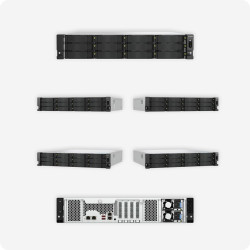 QNAP TS-H1277AXU-RP NAS Rack (2 U) Ethernet/LAN Noir E-2136