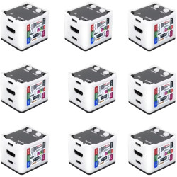 Sipeed NanoKVM Lot de 9 Mini serveurs d'exploitation et de Maintenance à Distance avec processeur 1TOPS NPU 1 GHz C906 RISC-V, P